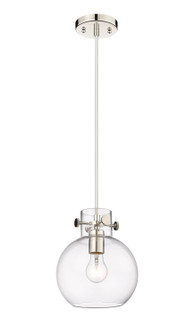 Newton One Light Mini Pendant in Polished Nickel (405|410-1PS-PN-G410-8CL)