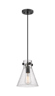 Downtown Urban One Light Pendant in Matte Black (405|410-1PS-BK-G411-8SDY)