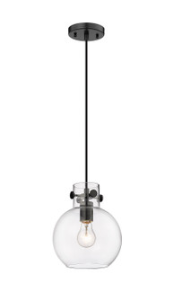 Downtown Urban One Light Pendant in Matte Black (405|410-1PS-BK-G410-8CL)