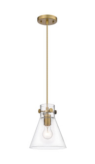 Downtown Urban One Light Pendant in Brushed Brass (405|410-1PS-BB-G411-8CL)