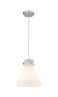 Downtown Urban One Light Pendant in Satin Nickel (405|410-1PM-SN-G411-10WH)