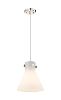 Downtown Urban One Light Pendant in Polished Nickel (405|410-1PM-PN-G411-10WH)
