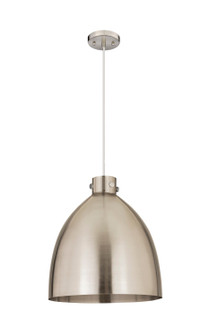 Downtown Urban One Light Pendant in Satin Nickel (405|410-1PL-SN-M412-18SN)