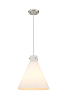 Downtown Urban One Light Pendant in Satin Nickel (405|410-1PL-SN-G411-16WH)