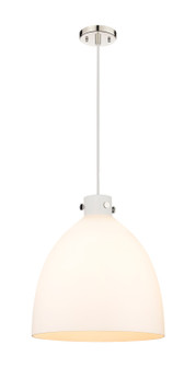 Downtown Urban One Light Pendant in Polished Nickel (405|410-1PL-PN-G412-18WH)