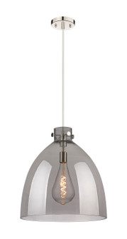 Downtown Urban One Light Pendant in Polished Nickel (405|410-1PL-PN-G412-18SM)