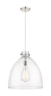 Downtown Urban One Light Pendant in Polished Nickel (405|410-1PL-PN-G412-18CL)