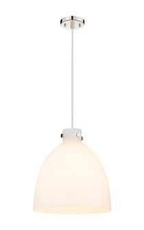 Downtown Urban One Light Pendant in Polished Nickel (405|410-1PL-PN-G412-16WH)