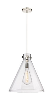 Downtown Urban One Light Pendant in Polished Nickel (405|410-1PL-PN-G411-18CL)