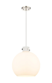 Newton One Light Pendant in Polished Nickel (405|410-1PL-PN-G410-16WH)