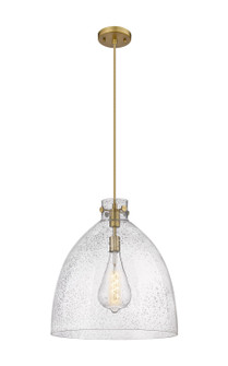Downtown Urban One Light Pendant in Brushed Brass (405|410-1PL-BB-G412-18SDY)