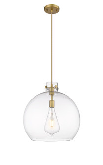 Downtown Urban One Light Pendant in Brushed Brass (405|410-1PL-BB-G410-18CL)