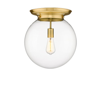 Essex One Light Flush Mount in Satin Gold (405|221-1F-SG-G202-14)