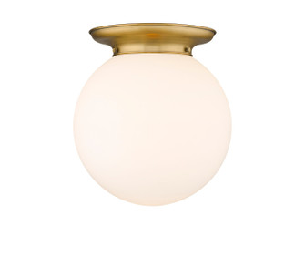 Essex One Light Flush Mount in Brushed Brass (405|221-1F-BB-G201-14)