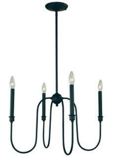 Jasper Four Light Chandelier in Matte Black (8|L1134 MBLACK)