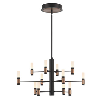 Albany LED Chandelier in Black and Brass (40|46353-016)