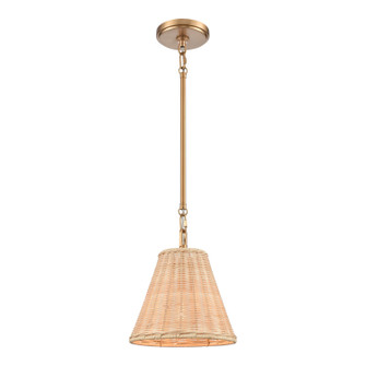 Rydell One Light Mini Pendant in Brushed Gold (45|EC89755/1)