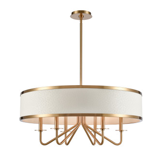 Engel Six Light Chandelier in Satin Brass (45|82325/6)