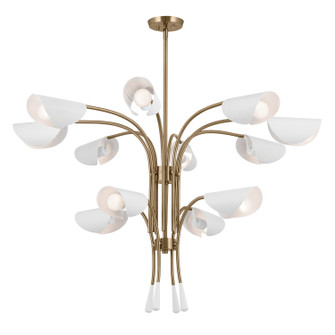 Arcus 12 Light Chandelier in Champagne Bronze (12|52561CPZWH)