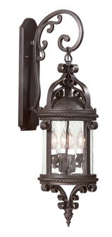 Pamplona Four Light Wall Lantern in Soft Off Black (67|B9122-SFB)