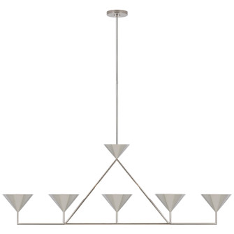 Orsay LED Linear Chandelier in Polished Nickel (268|PCD 5216PN)