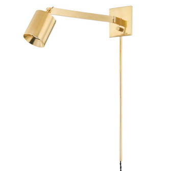 Highgrove One Light Portable Wall Sconce in Aged Brass (70|MDS1701-AGB)