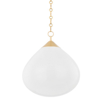 Semilla One Light Pendant in Vintage Brass (68|362-18-VB)