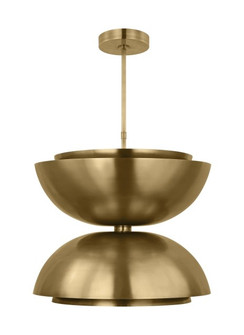 Shanti LED Pendant in Natural Brass (182|SLPD13327NB)