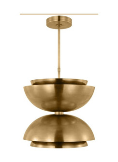 Shanti LED Pendant in Natural Brass (182|SLPD13227NB)
