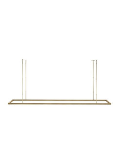 Stagger LED Linear Suspension in Natural Brass (182|MDLS18627NB)