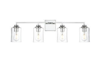 Ronnie Four Light Bath Sconce in Chrome and Clear (173|LD7314W32CH)