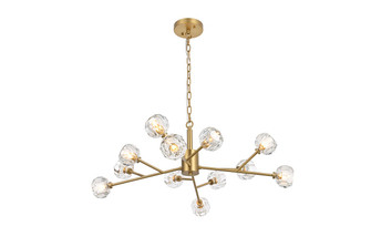 Graham 12 Light Pendant in Gold and Clear (173|3509D35G)