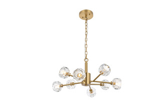 Graham Eight Light Pendant in Gold and Clear (173|3509D24G)