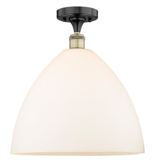 Edison One Light Semi-Flush Mount in Black Antique Brass (405|616-1F-BAB-GBD-161)