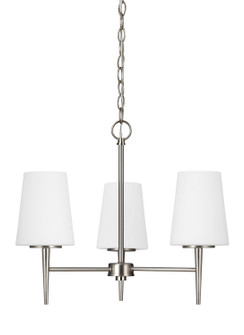 Driscoll Three Light Chandelier in Brushed Nickel (1|3140403-962)