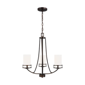 Robie Three Light Chandelier in Bronze (1|3121603-710)