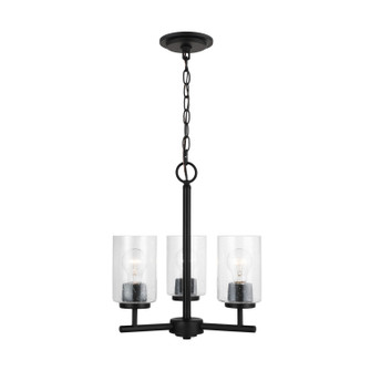 Oslo Three Light Chandelier in Midnight Black (1|31170-112)