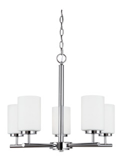 Oslo Five Light Chandelier in Chrome (1|31161EN3-05)