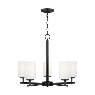 Oslo Five Light Chandelier in Midnight Black (1|31161-112)