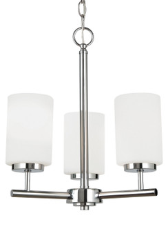 Oslo Three Light Chandelier in Chrome (1|31160EN3-05)