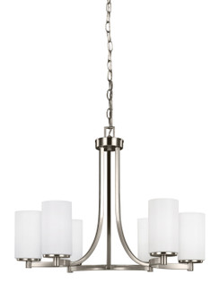 Hettinger Six Light Chandelier in Brushed Nickel (1|3139106EN3-962)