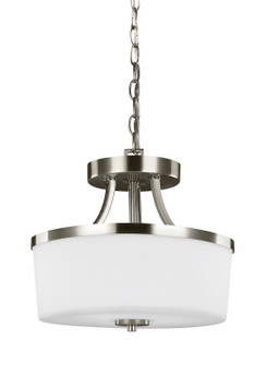 Hettinger Two Light Semi-Flush Convertible Pendant in Brushed Nickel (1|7739102-962)