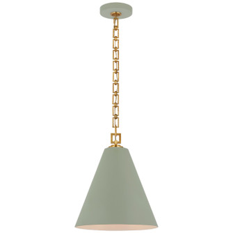 Theo LED Pendant in Celadon and Gild (268|JN 5321CEL/G)