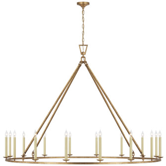 Darlana Ring LED Chandelier in Gilded Iron (268|CHC 5276GI)