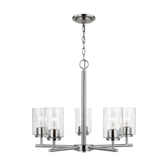 Oslo Five Light Chandelier in Brushed Nickel (1|31171-962)