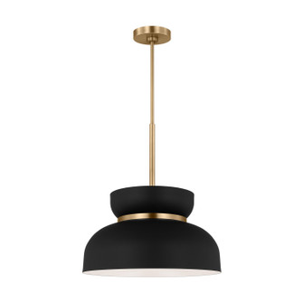 Pemberton One Light Pendant in Midnight Black (454|DJP1111SBMBK)