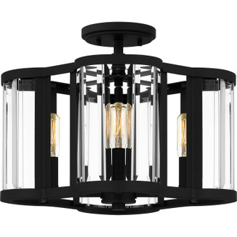 Quoizel Semi-Flush Mount Four Light Semi Flush Mount in Matte Black (10|QSF6193MBK)