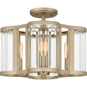 Quoizel Semi-Flush Mount Four Light Semi Flush Mount in Bronze Gold (10|QSF6193BGD)