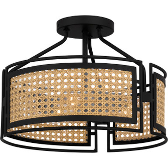 Priya Three Light Semi Flush Mount in Matte Black (10|PYA1714MBK)
