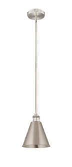 Edison One Light Mini Pendant in Brushed Satin Nickel (405|616-1S-SN-MBC-8-SN)